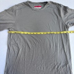Karbon 100% Merino Wool Long Sleeve Crew Neck T Shirt Mens M Gray Hike Ski Camp