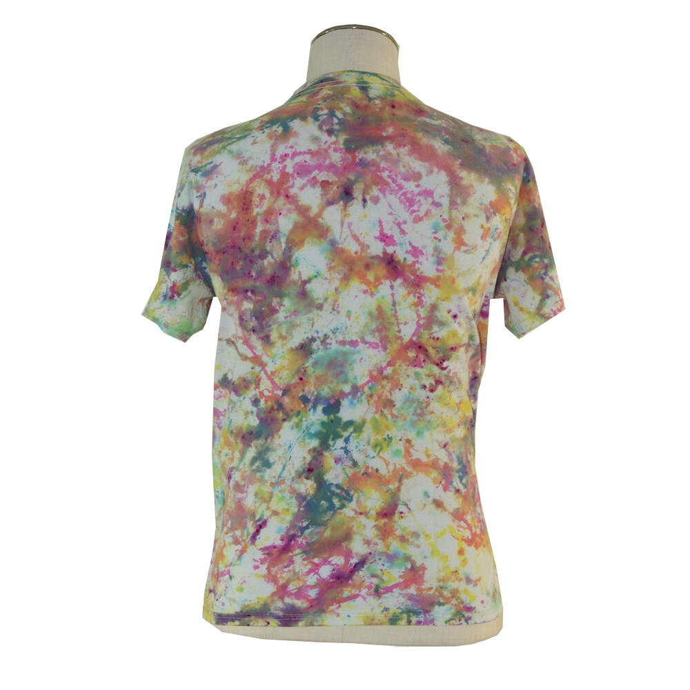 Retro Gildan tie dye shirt adult Men's medium white short sleeve gallery