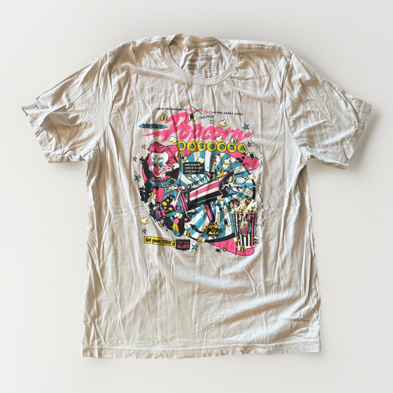 KILLER CLOWNS FROM OUTER SPACE Popcorn Bazooka Fright Rags Shirt XL Horror gallery