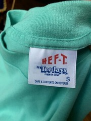 NEW Vintage 90’s HEF-T by Tee Jays Plain Blank Single Stitch 50:50T-Shirt Size S