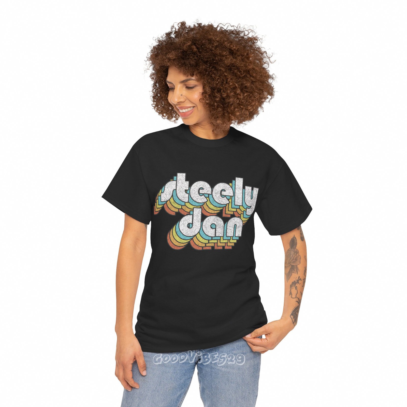 Steely Dan 80s Retro Typography Vintage Music Fan S-5XL Tee Men Women Unisex gallery
