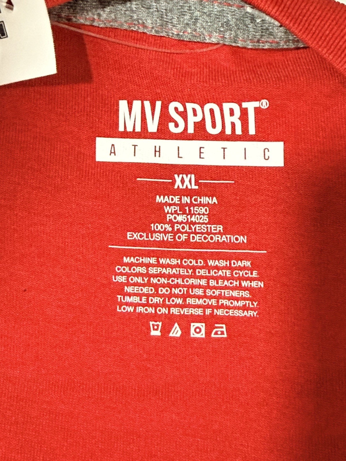 “DEA ACADEMY” Red Dri-Fit Style Athletic T Shirt - Size XXL - by MV Sport - NWT! gallery