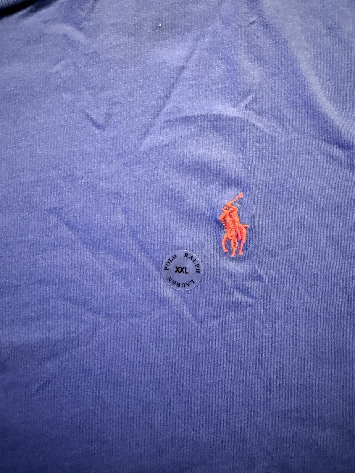 Polo Ralph Lauren Men Classic Fit Blue Crewneck T-Shirt Fit Tee Pull-On Size 2XL gallery