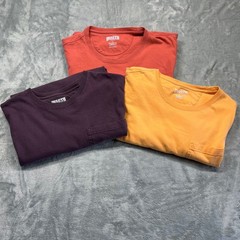 Duluth Trading Co Longtail T-Shirt Mens L Multicolor 3 Pk Relaxed Fit Pocket Tee