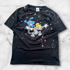 Zara The Simpsons Itchy & Scratchy Graphic T-Shirt Men’s Size M Black