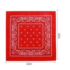 16 Pcs Bandanas Multi-Purpose Bandanas Paisley Cowboy Polyester Headbands 22x…