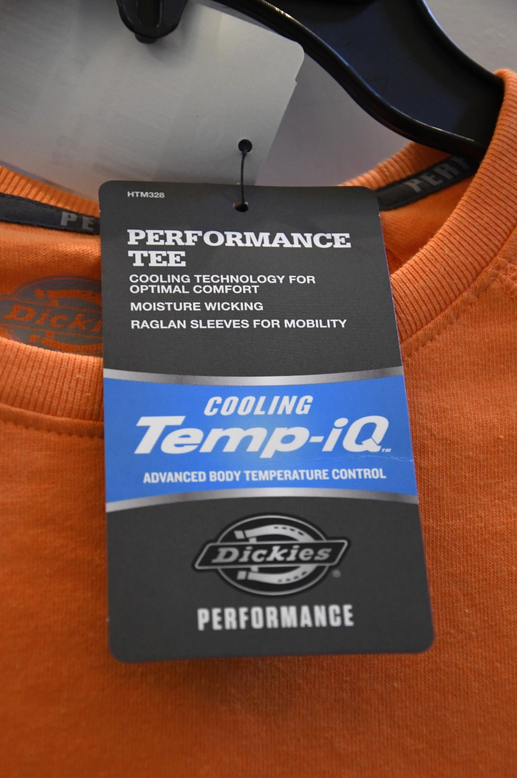 NWT Dickies Performance Cooling Temp-iQ Men's LT Large TALL Orange T-shirt gallery