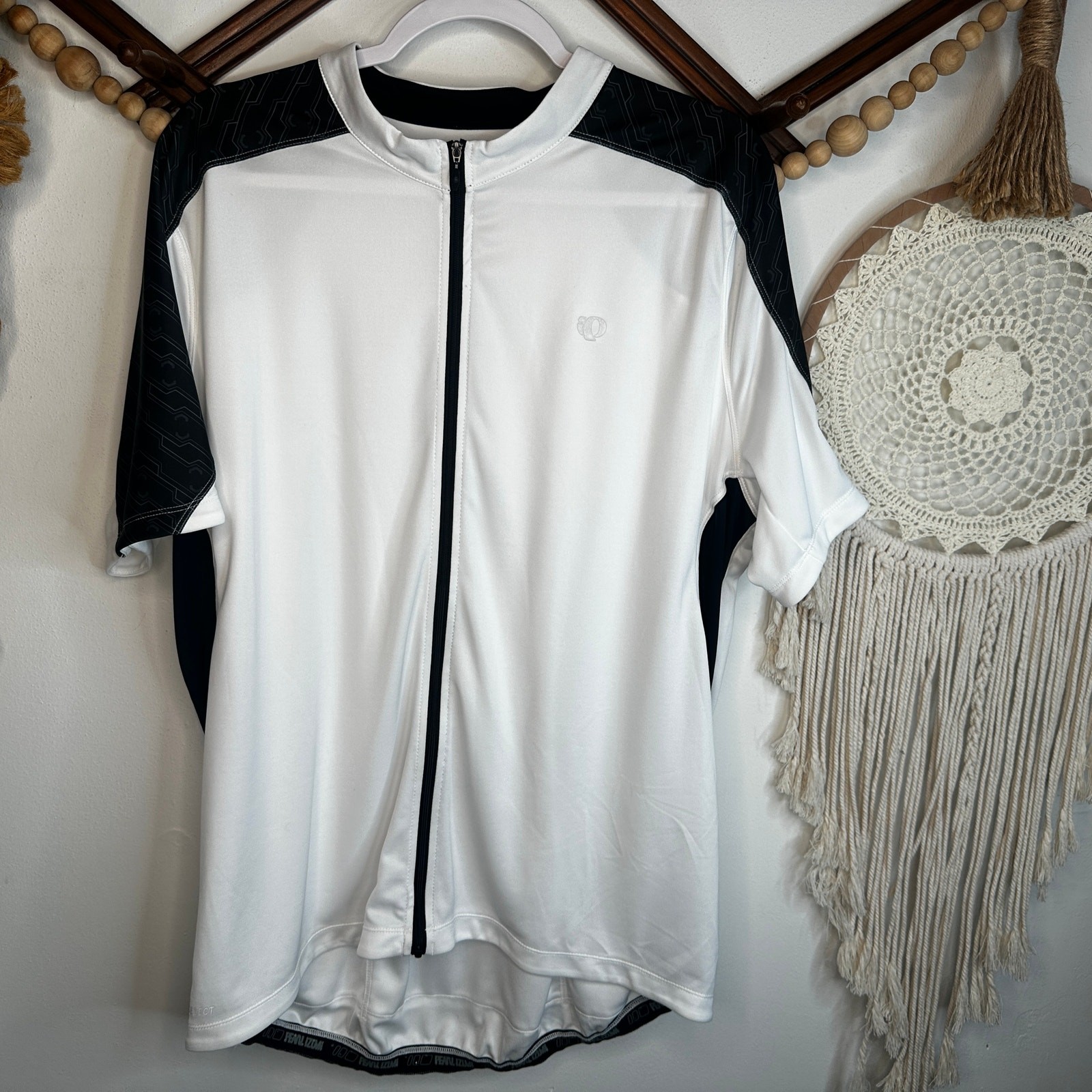 Pearl izumi Quest White Short Sleeve Cycling Jersey XXL 2XL