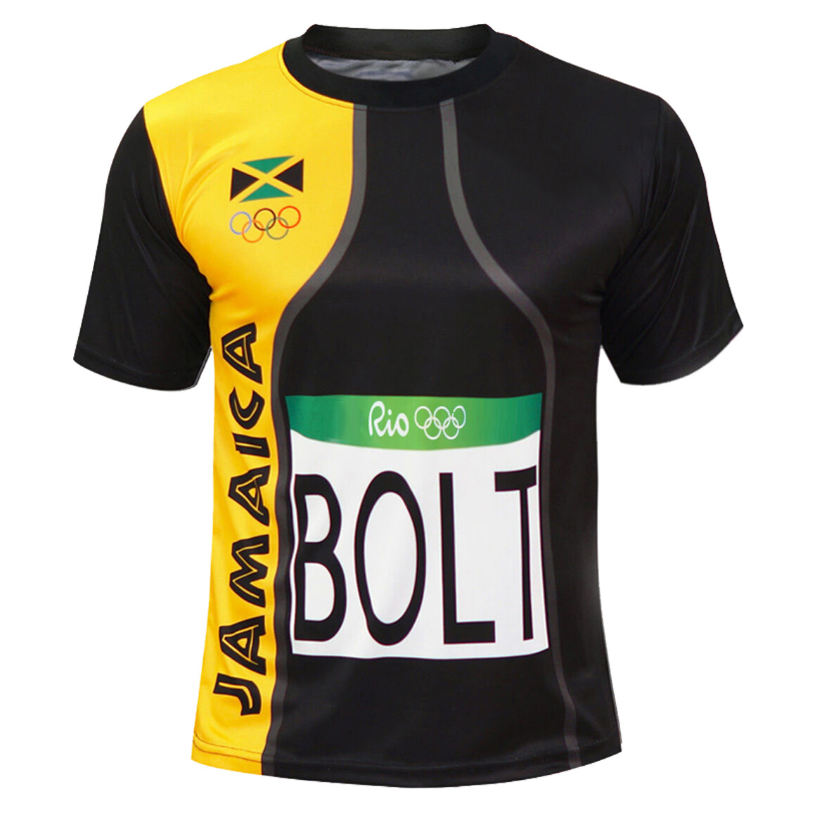 Men's Usain Bolt Rio Jersey - Jamaica Flag - T-Shirt for Sports gallery