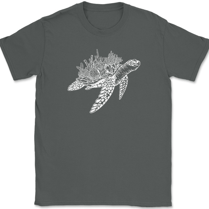 Turtle Coral Shell T-Shirt Funny Humor Novelty Tee gallery