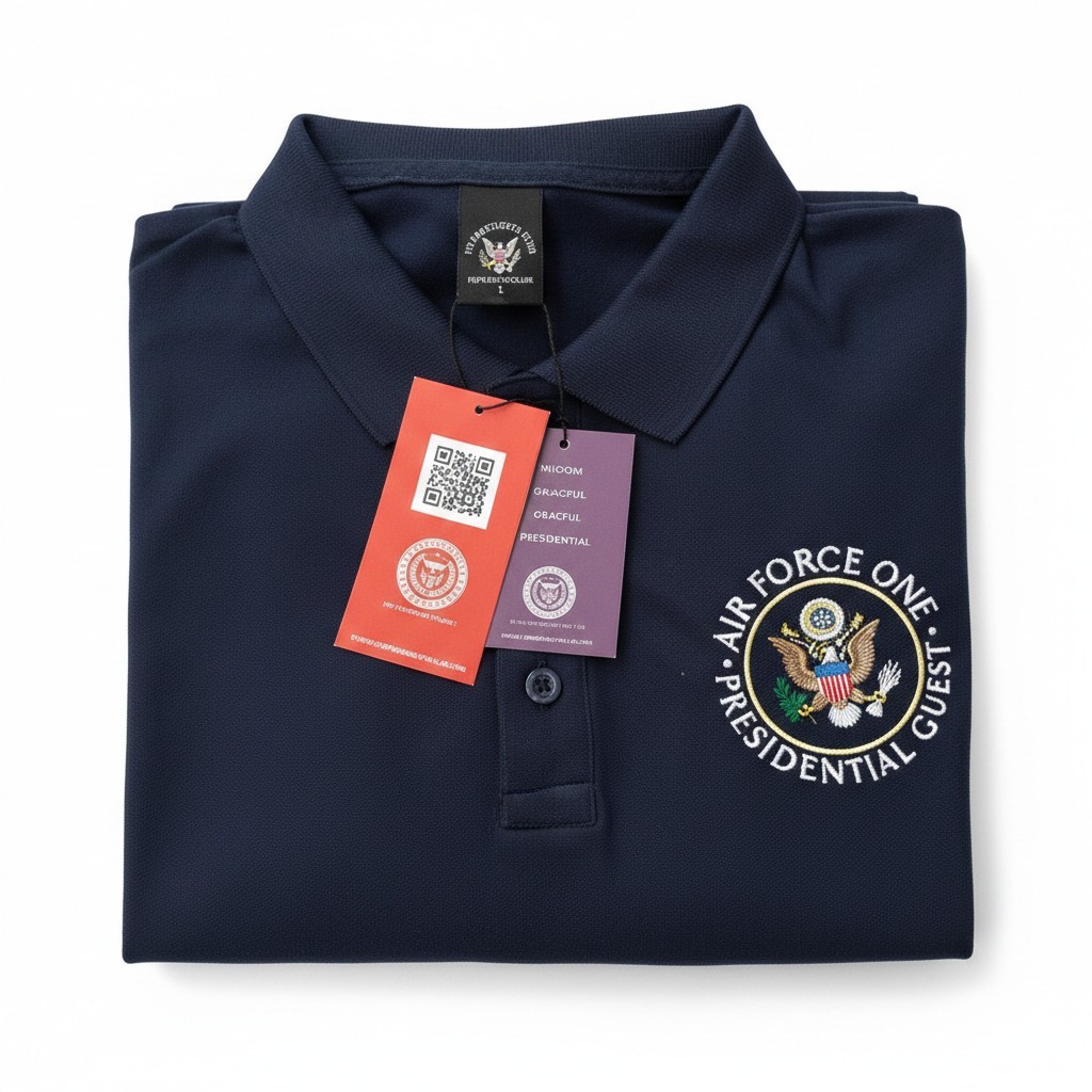 Air Force One VVIP Presidential Guest Polo Shirt Navy Blue gallery