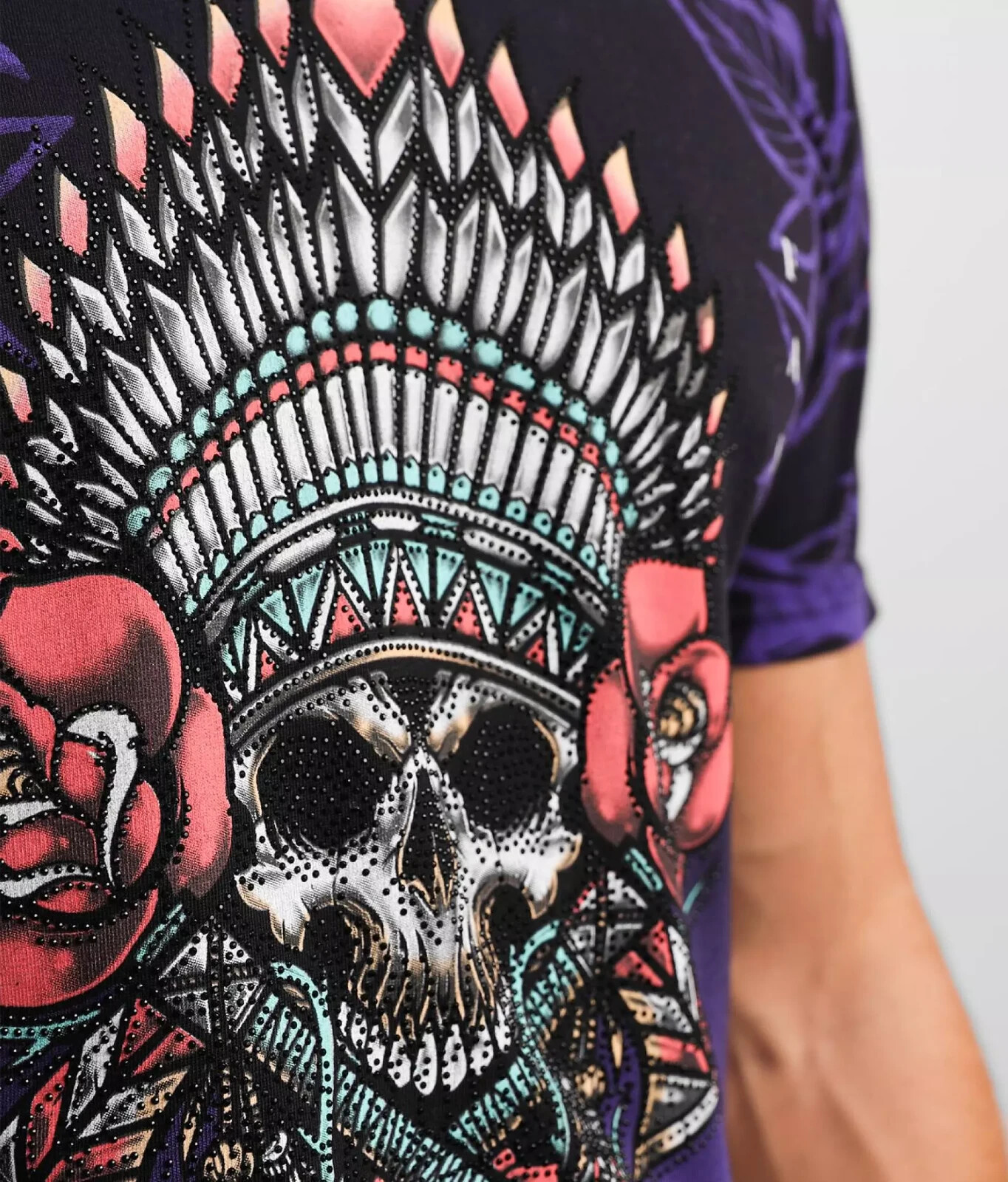 Affliction Black Label Men's “THUNDER SKY” Premium S/Sleeve Shirt; SMALL NWT gallery