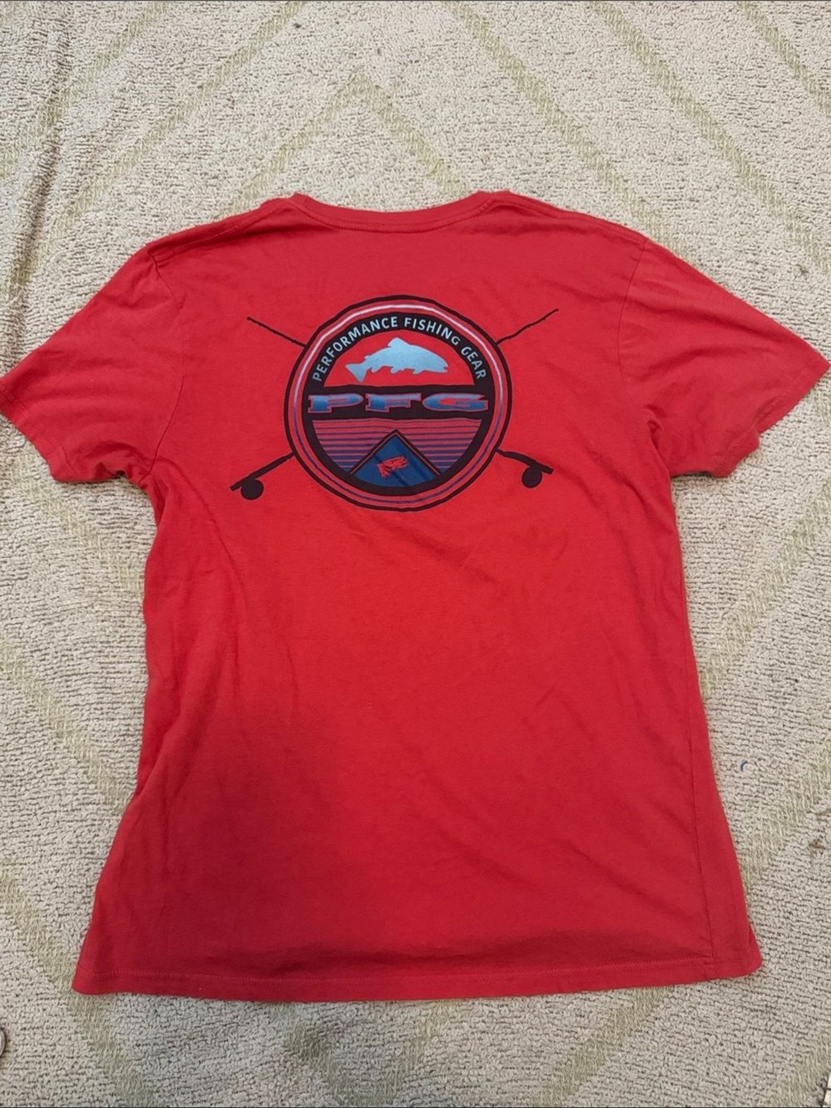 Columbia PFG Performance Fishing Gear Red Graphic T-Shirt Men’s Large gallery
