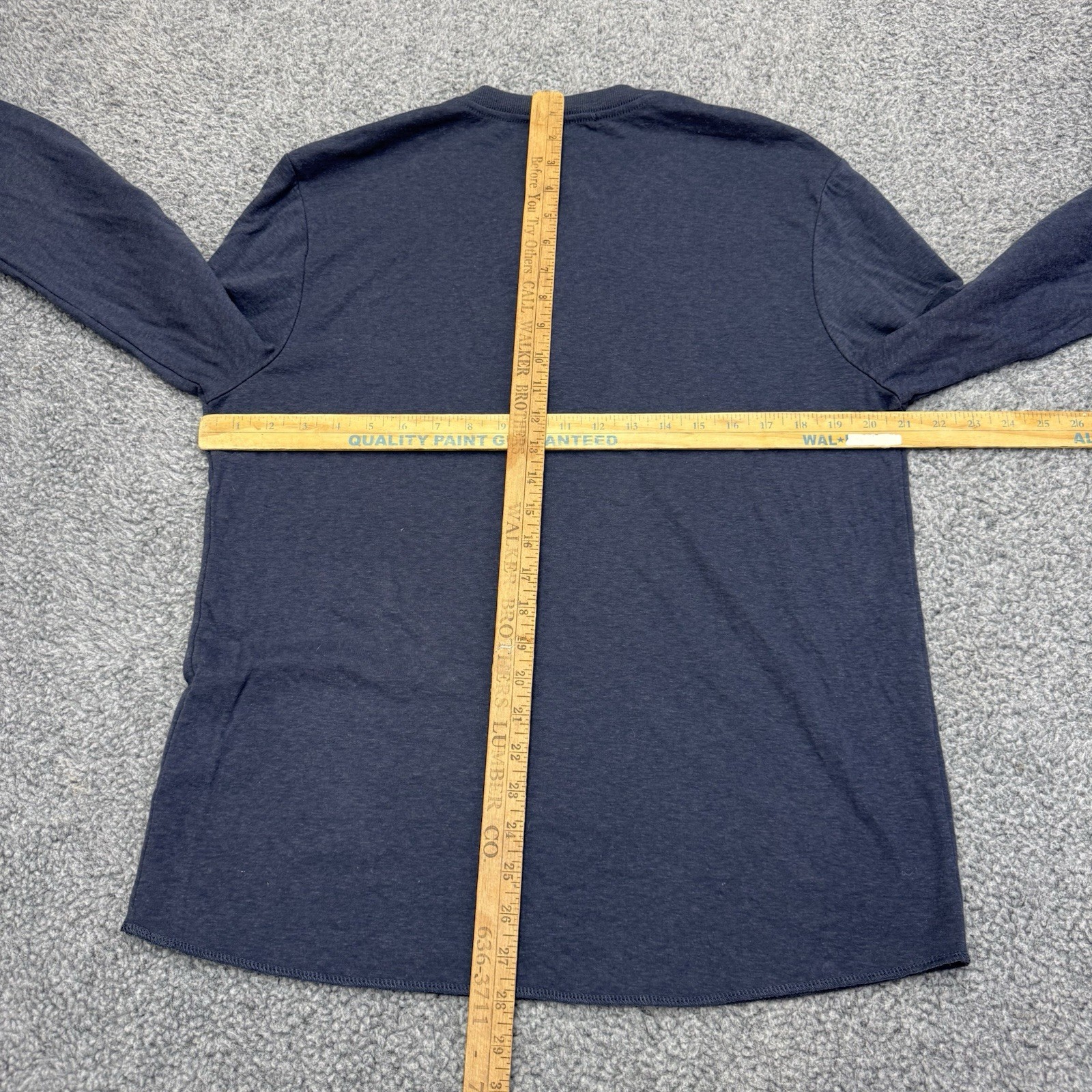 Marine Layer Henley Shirt Men’s Medium Blue Long Sleeve gallery