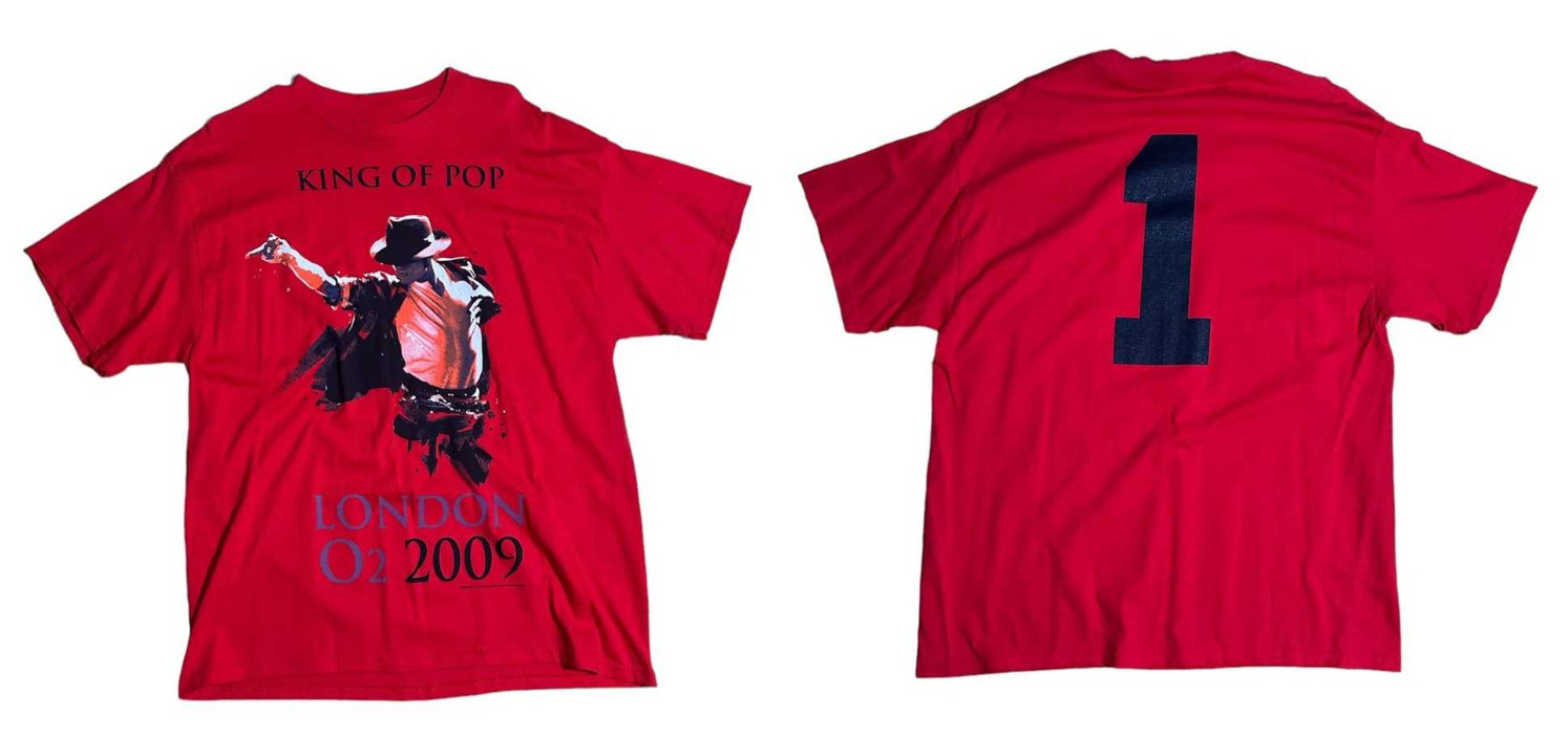 2009 Michael Jackson “King Of Pop” London O2 2009 Tshirt S-5XL
