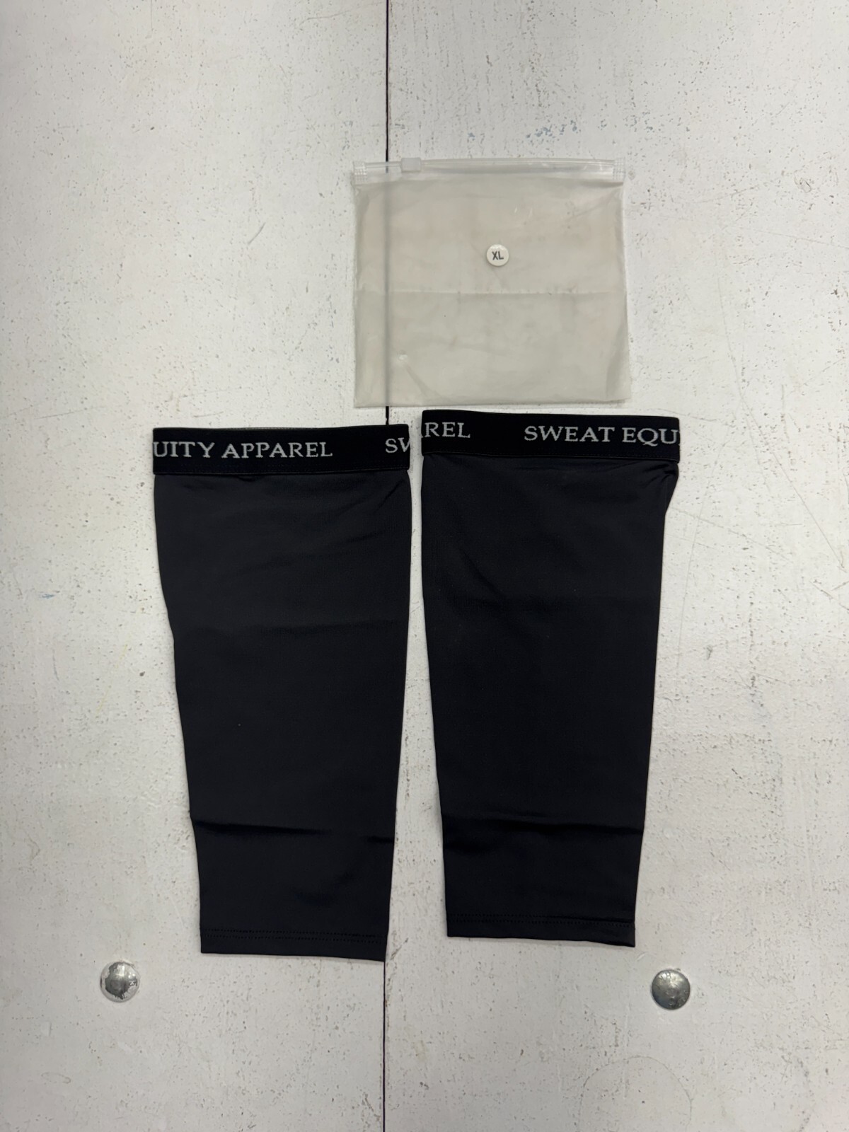 Sweat Equity Apparel Black 2 Pack Forearm Shank Sleeve Unisex Size XL