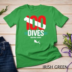 100th Dive Gift – Diver Down Flag – Scuba Diving T-Shirt Unisex T-shirt