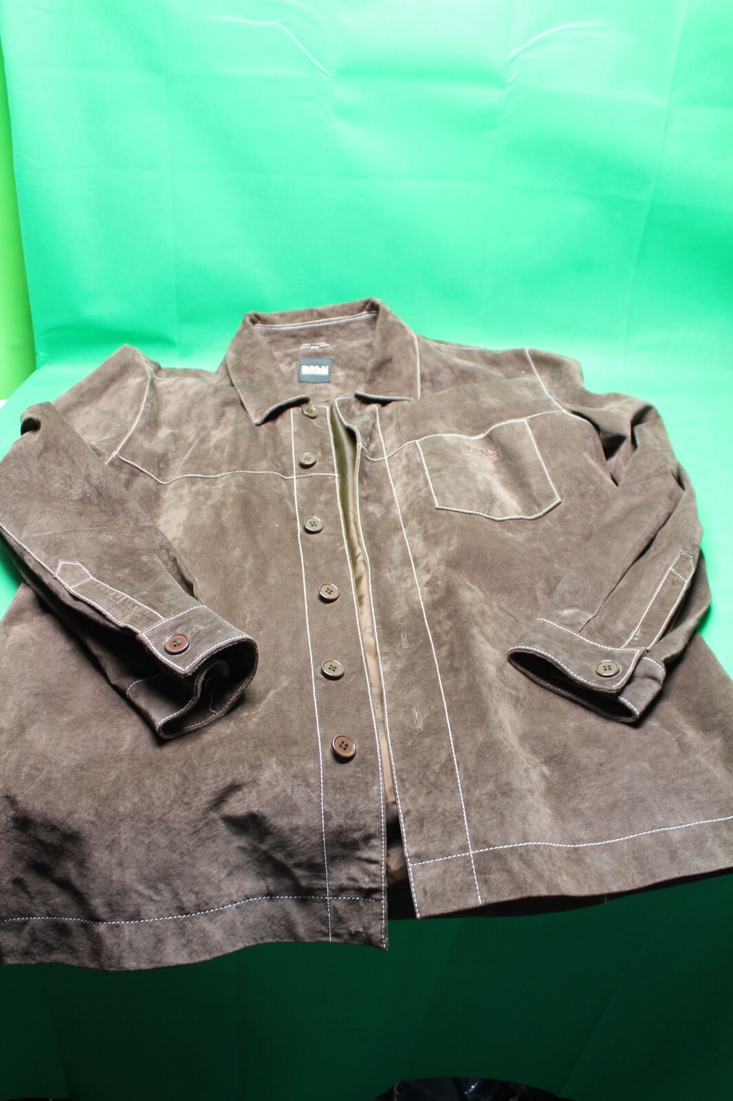 Boss Radio Audio Vintage RARE Sales rep leather jacked "Verified AUTHENTIC " XL gallery