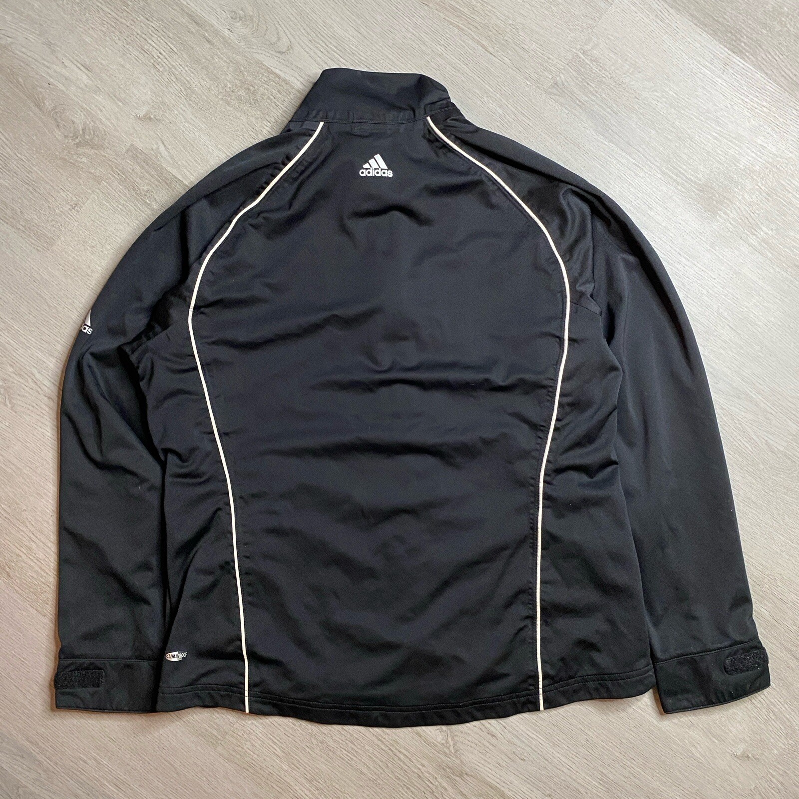 Adidas Men's M Jacket ClimaRight Long Sleeve 1/4 Zip Mock Neck Pockets Lined gallery
