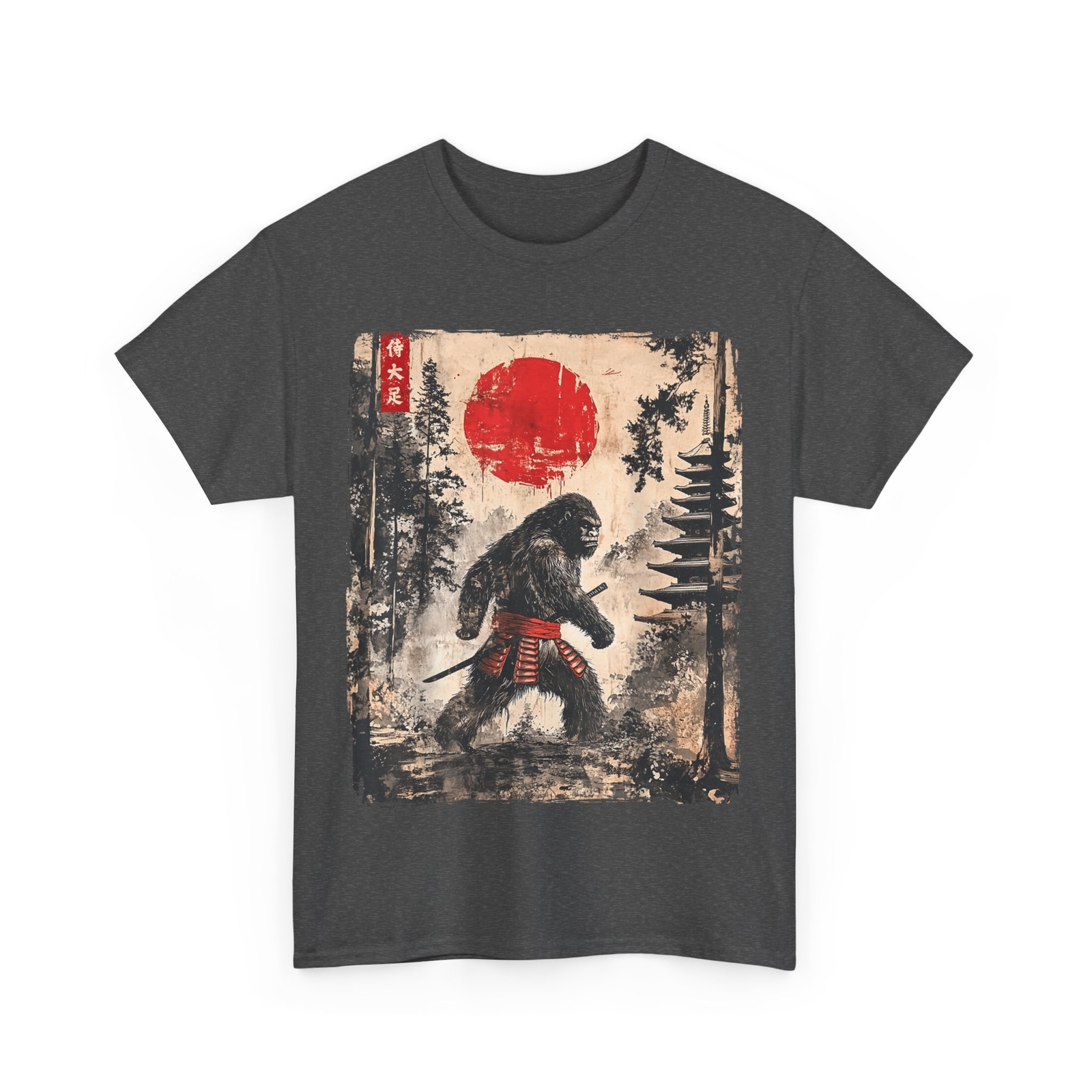 Samurai Bigfoot Japanese Art Lovers Sasquatch Believers Women Men Shirt
