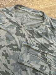 Free Fly Mens Camo Print Performance Bamboo Long Sleeve T Shirt Lightweight Sz M