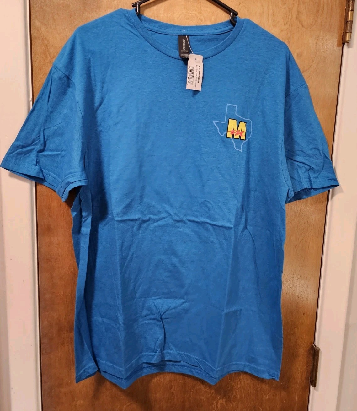 Mecum Auctions Houston, Texas T-Shirt Lg Blue Gilden Classic Car Shirt 2024 Nwt