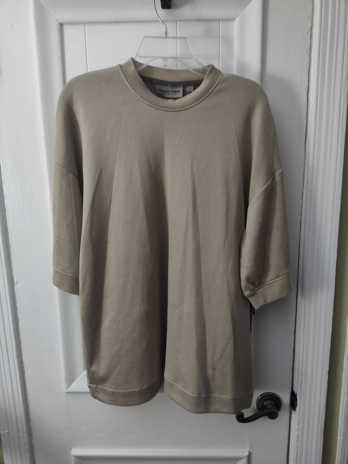 Amongst Others Tan Men's Drop Shoulder Box Fit Large Shirt gallery