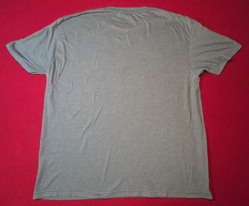 Poncho Outdoors Fishing T-Shirt Mens XL Gray Short Sleeve Cotton Blend Crewneck gallery