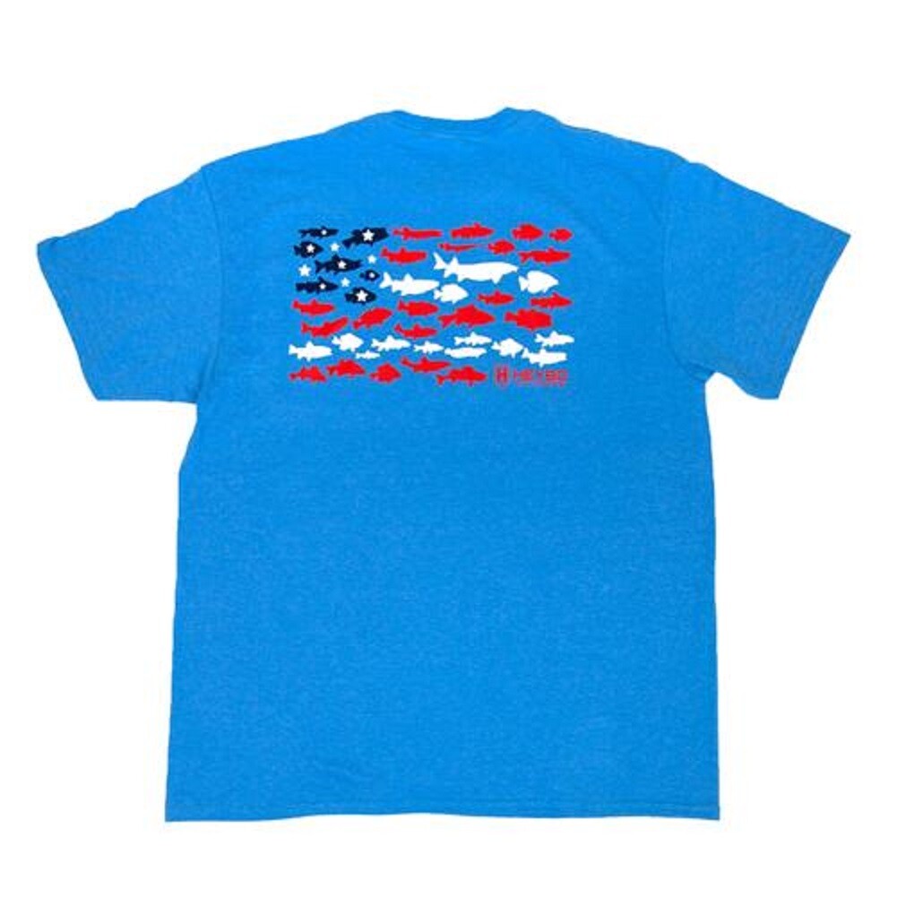 Heybo Freshwater Flag Short Sleeve T-Shirt Turquoise Heather CHOOSE YOUR SIZE gallery