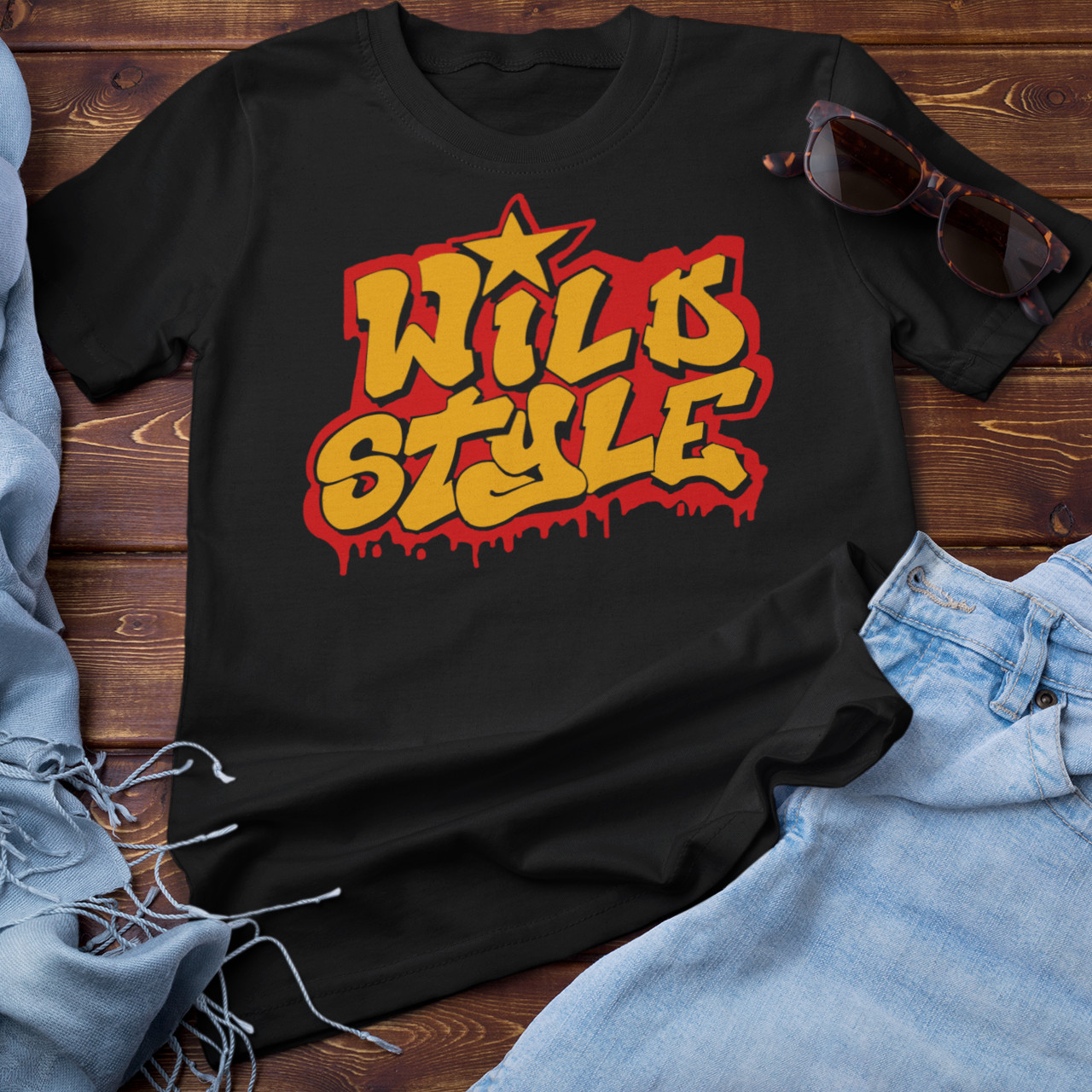 WILD STYLE T-SHIRT (Hip Hop Rap Brand Graffiti Art Tag Bombing 80s Street Subway