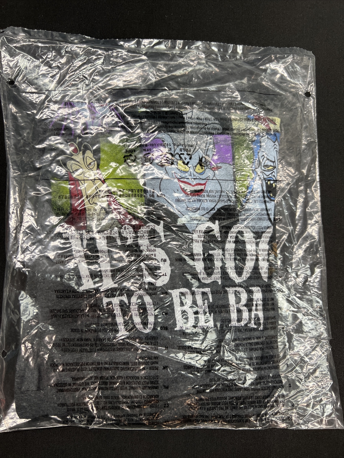 Disney Parks Shirt Disney Villains "It's Good To Be Bad" Shirt New Soft Gray gallery