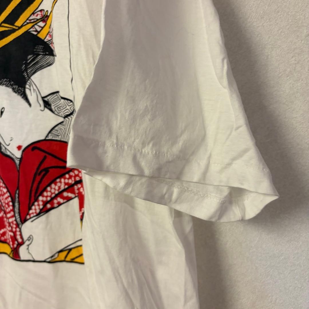 90s 00s Vintage Ukiyo-e Japanese Woodblock Print T-Shirt Single Stitch XL gallery