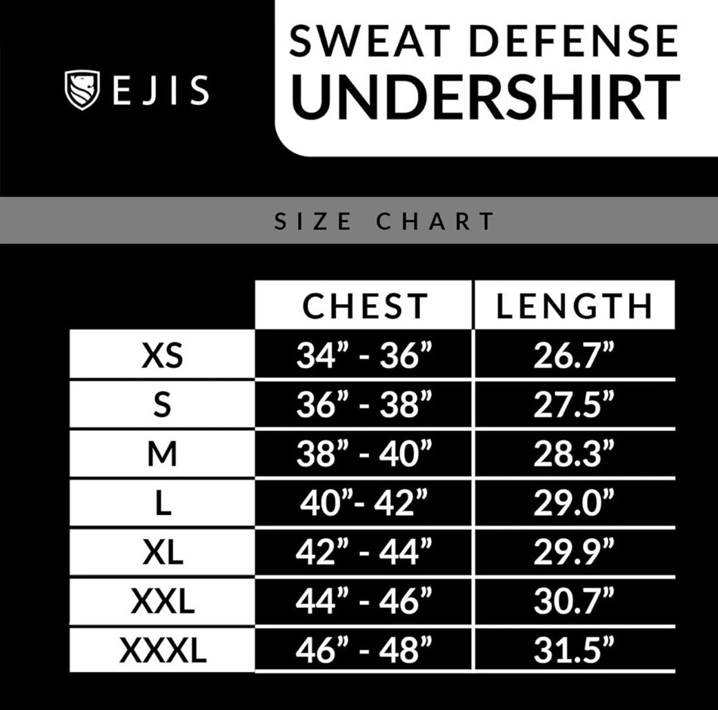2X Ejis Sweat Defense Model Crew Undershirt T Shirt Modal Black Large Men’s Tee gallery