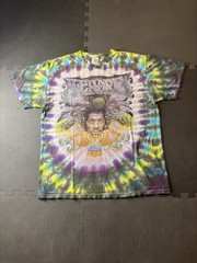 VINTAGE RARE Jimi Hendrix Tie-Dye Double-Sided Graphic Men’s T-Shirt Size XL