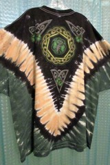 2011 Liquid Blue GRATEFUL DEAD Shamrock V T-Shirt 4XL Skull Tie-Dye Celtic Green