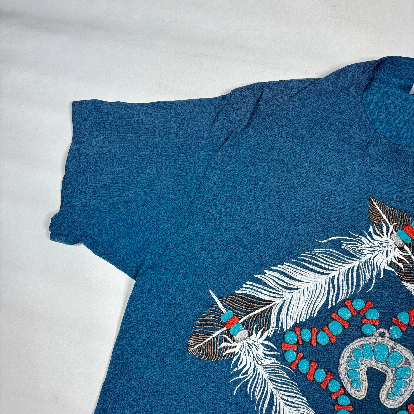 VTG 80s TeeJays Hef-T Single Stitch New Mexico Southwestern Graphic T-Shirt L gallery