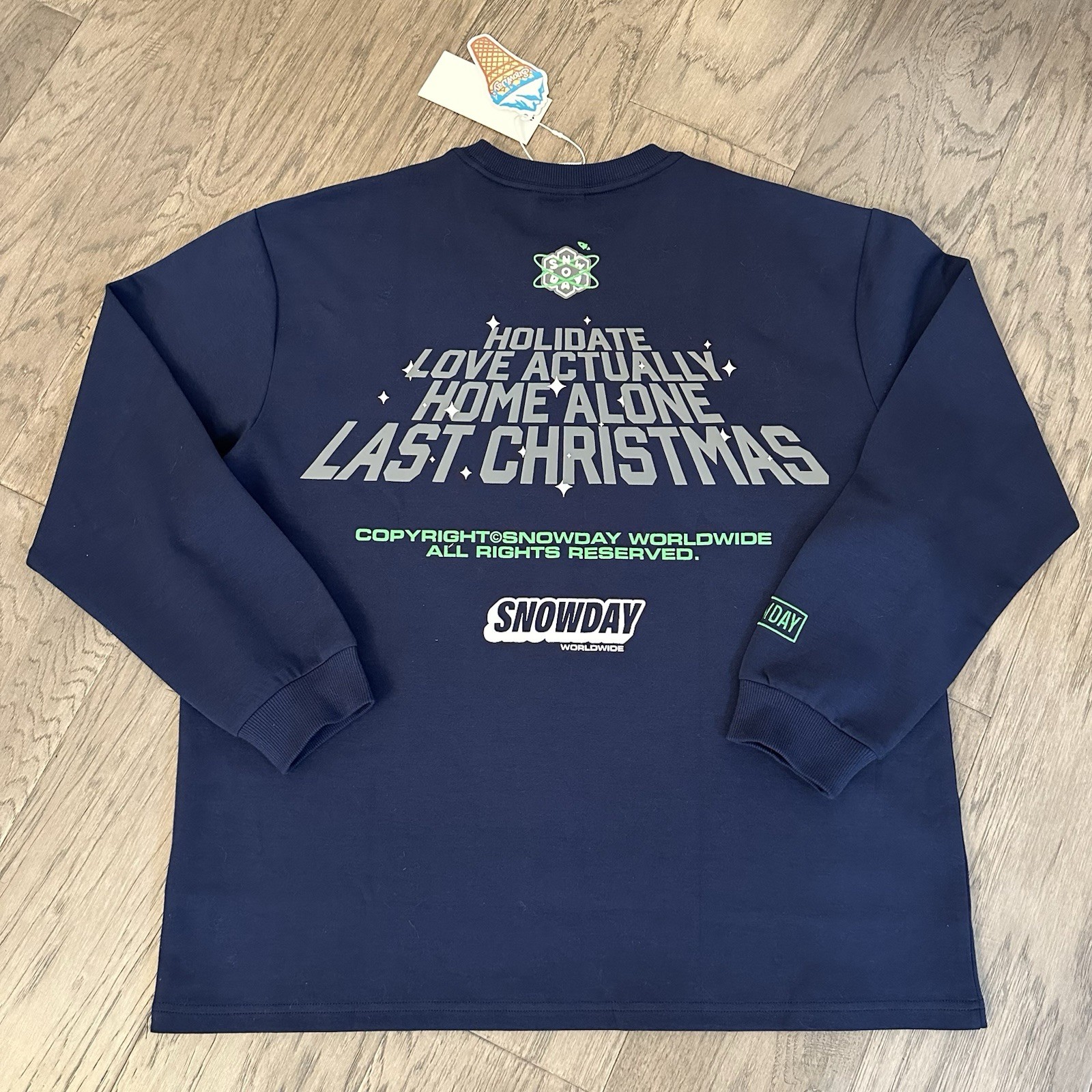 Snowday Blue Sweatshirt - Brand New With Tags - Sz L - Long Sleeve $60 Tag gallery