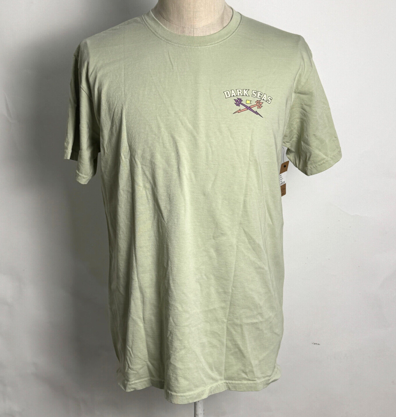 Dark Seas Men's Pigment T-Shirt Glass Door Frosty Green Size L NWT gallery