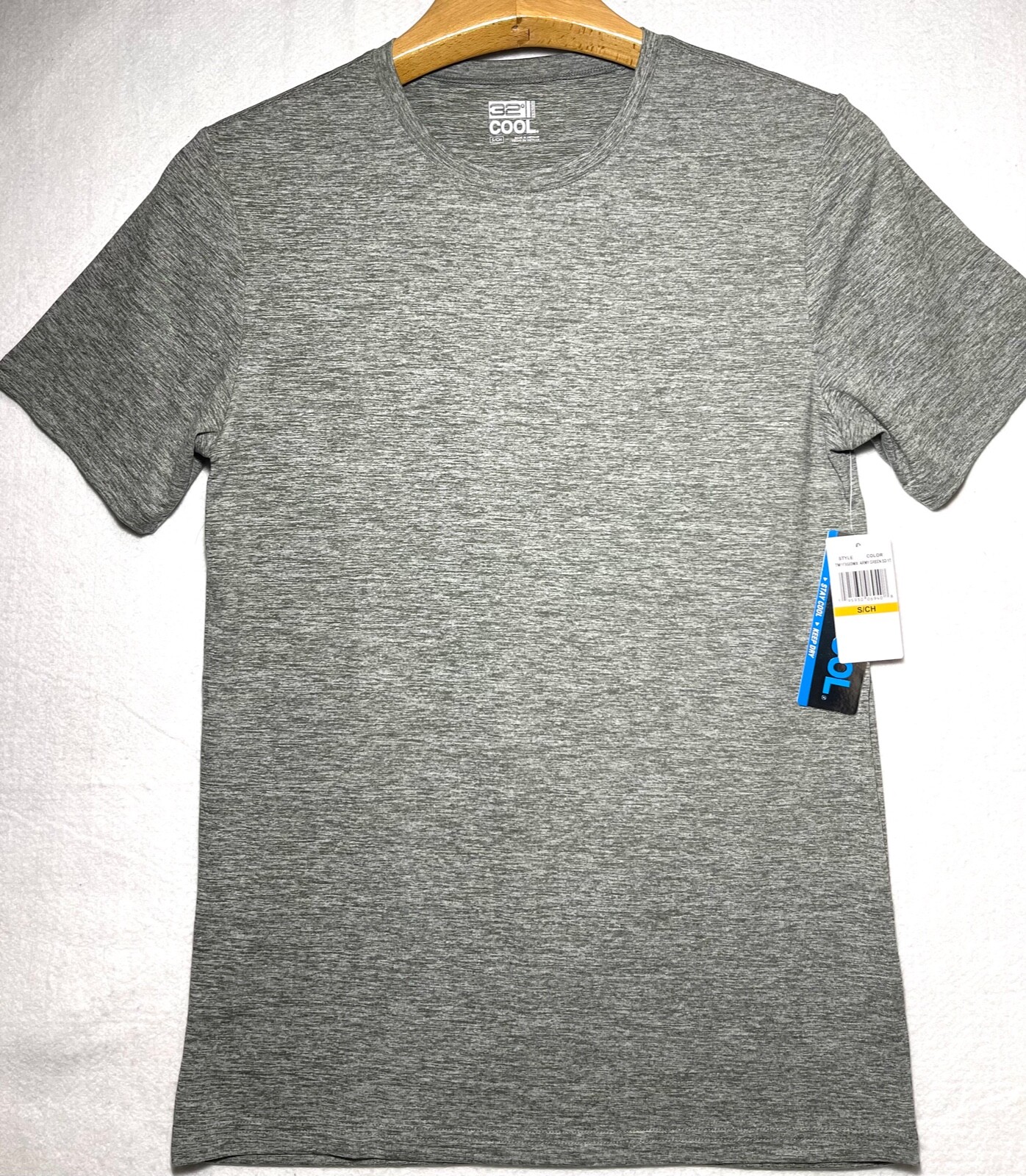 32 DEGREES Men's T-Shirt Quick Dry Soft Stretch Crew Neck Anti Odor / Static NWT gallery