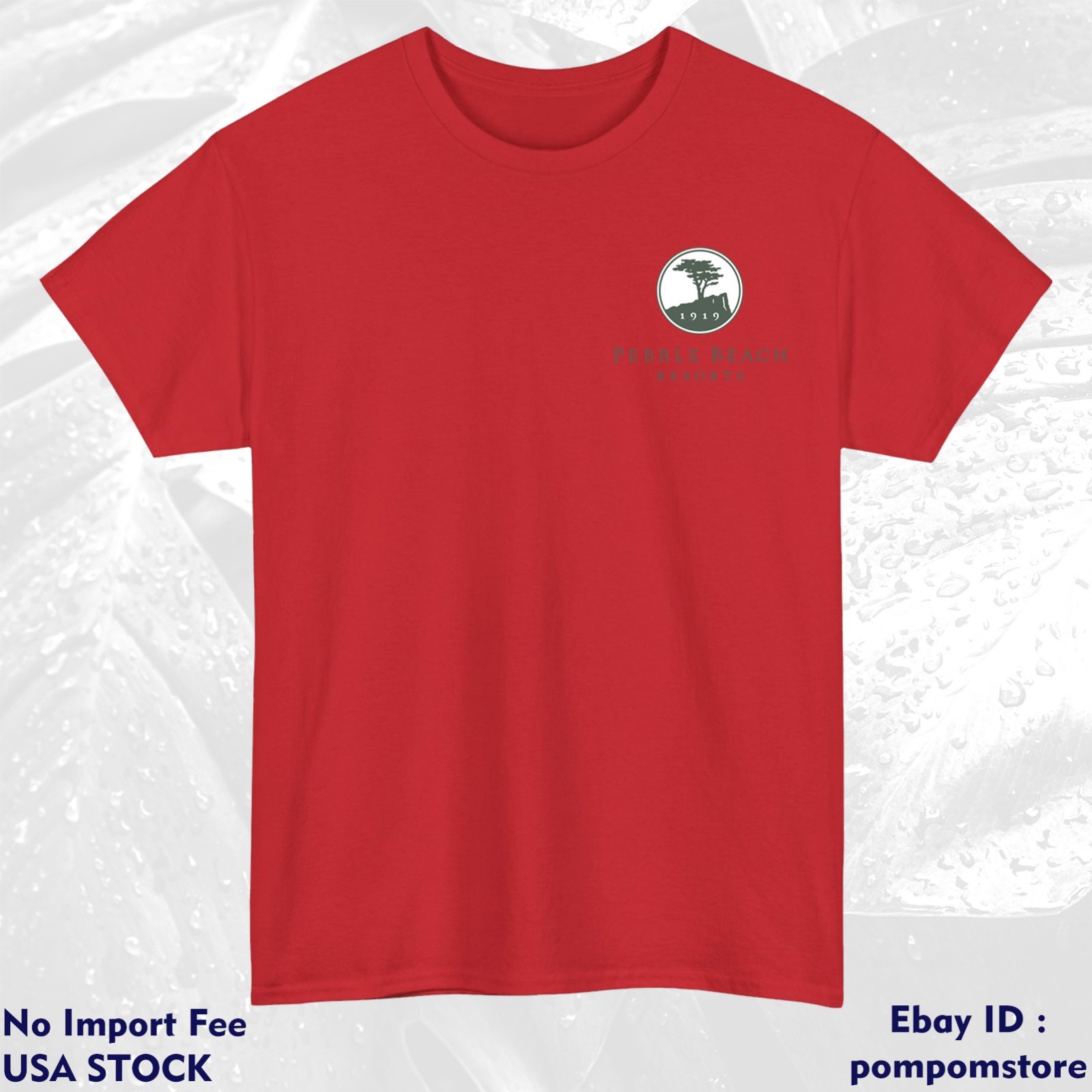 Pebble Beach Golf Club Logo Cotton Colors S M L XL 2XL 3XL - 5XL Made In USA gallery