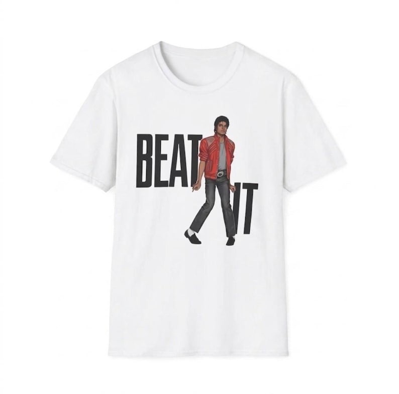 Michael Jackson Beat It Graphic Tee, 80s King of Pop Retro Music Shirt