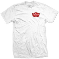 NEW Red Devil HELLBOUND BADGE WHITE Tee Shirt SMALL-5XLARGE #MPT-905-WHI LIMITED