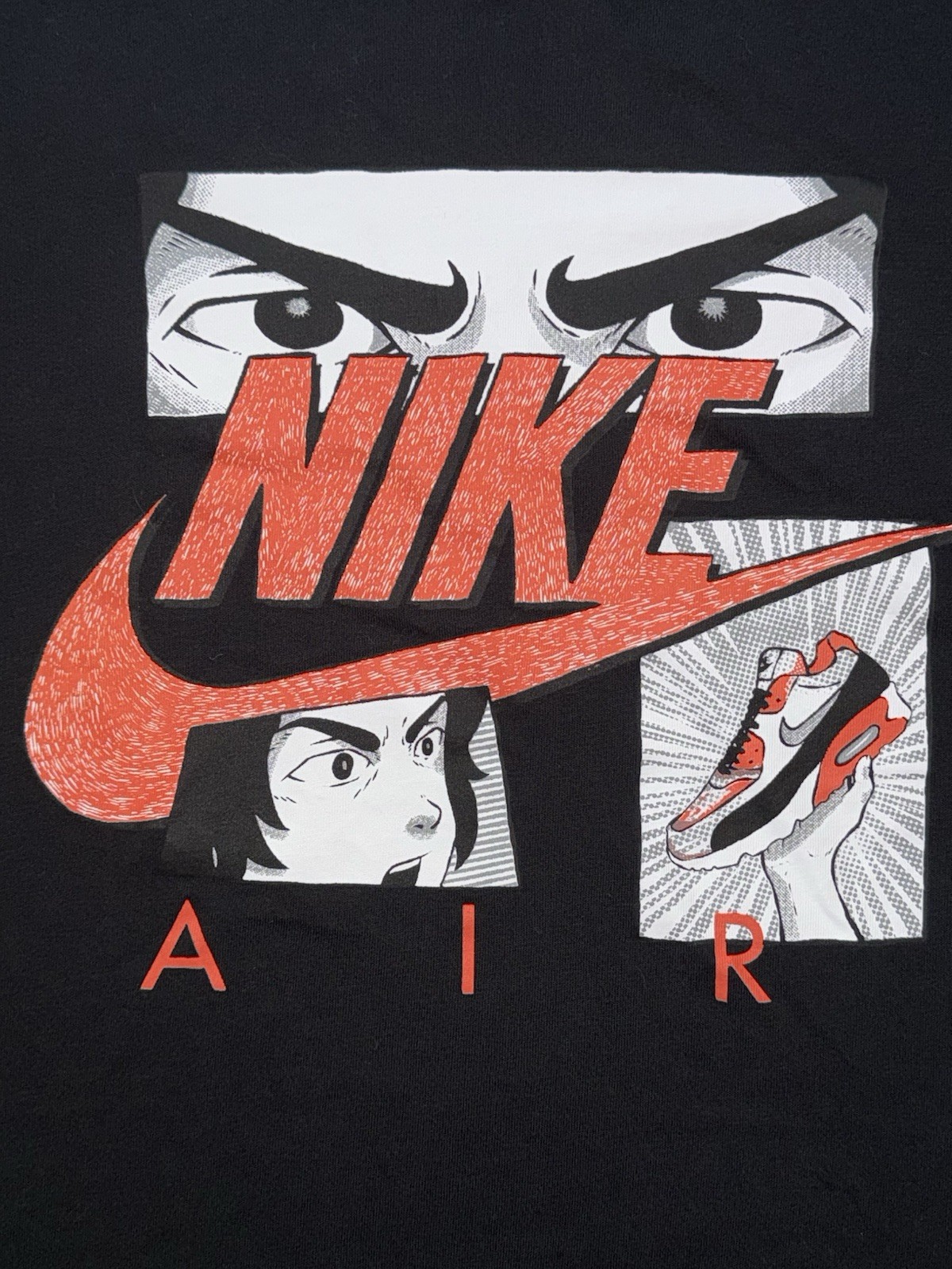 Nike Sportswear Manga Air Black Graphic Tee Men’s L Streetwear Shirt gallery