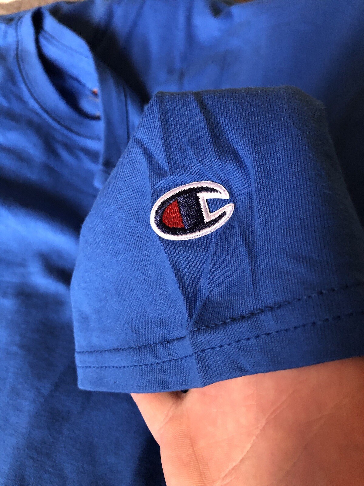 Bulk Lot Of 36 New Champion 100% Cotton T-Shirt T425 Royal Blue Tagless SMALL gallery