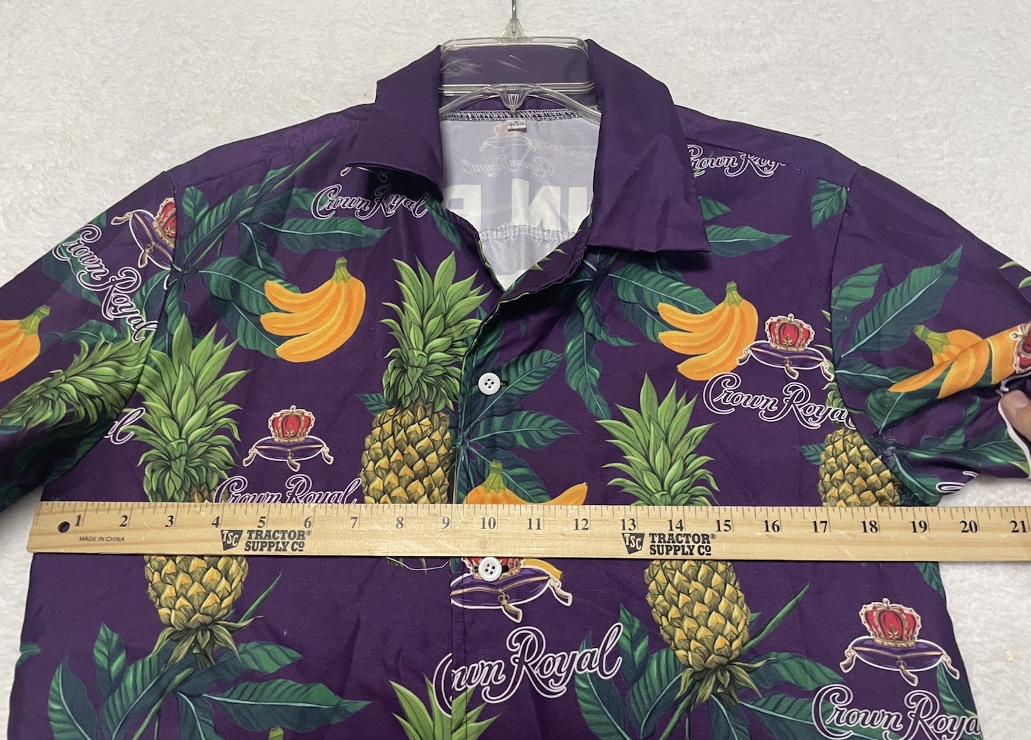 CROWN ROYAL Size S Mens s/s button up tropical pattern shirt Hawaiian Shirt gallery