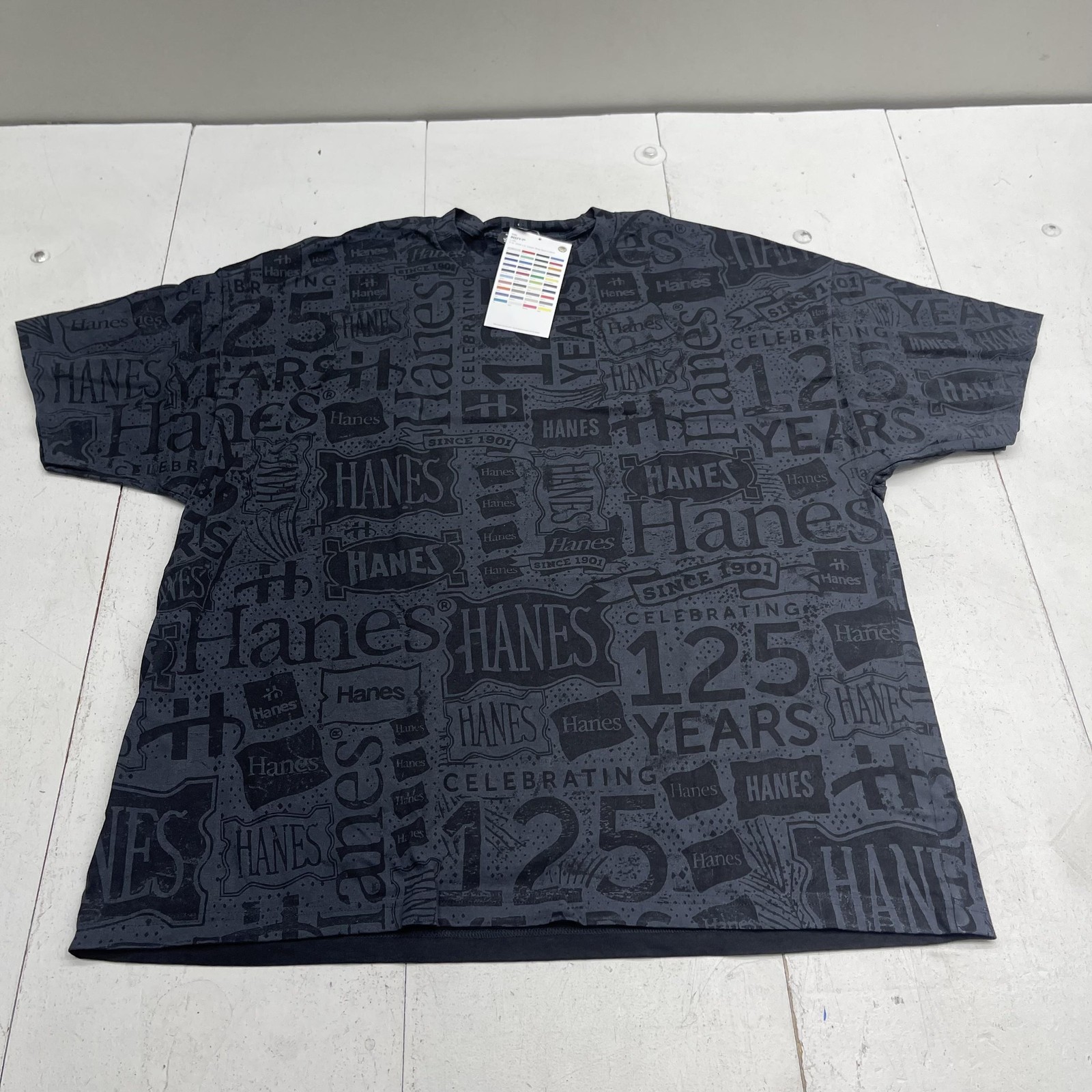 Hanes Shirt Mens 3XL Gray 125 Years Anniversary Graphic Tee Beefy-T 5180 Allover gallery