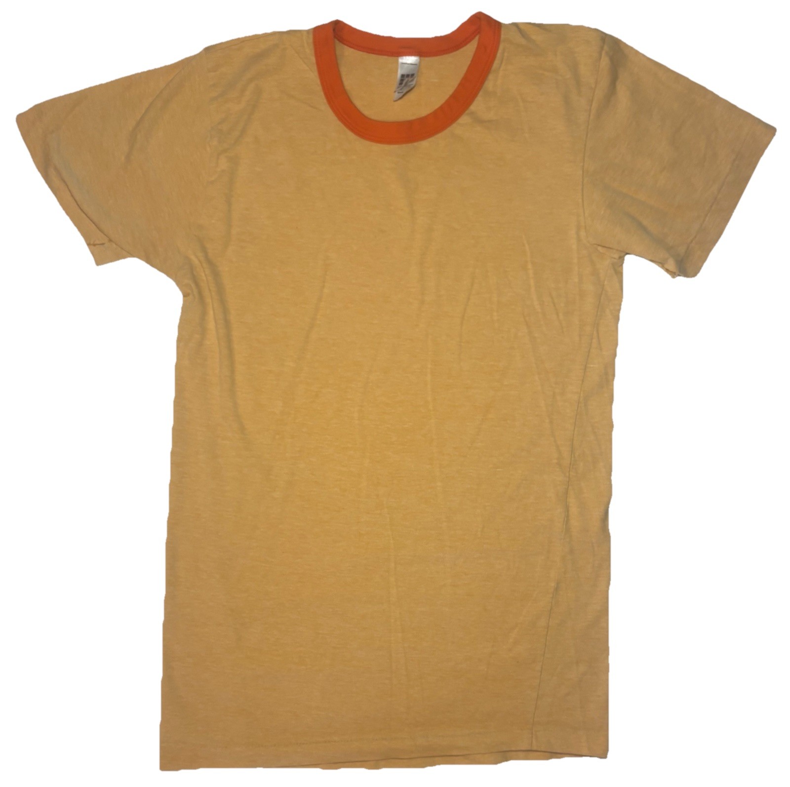 Lot Of 2 American Apparel Ringer Neck T Shirt Single Stitch Adult Small Slim Fit gallery