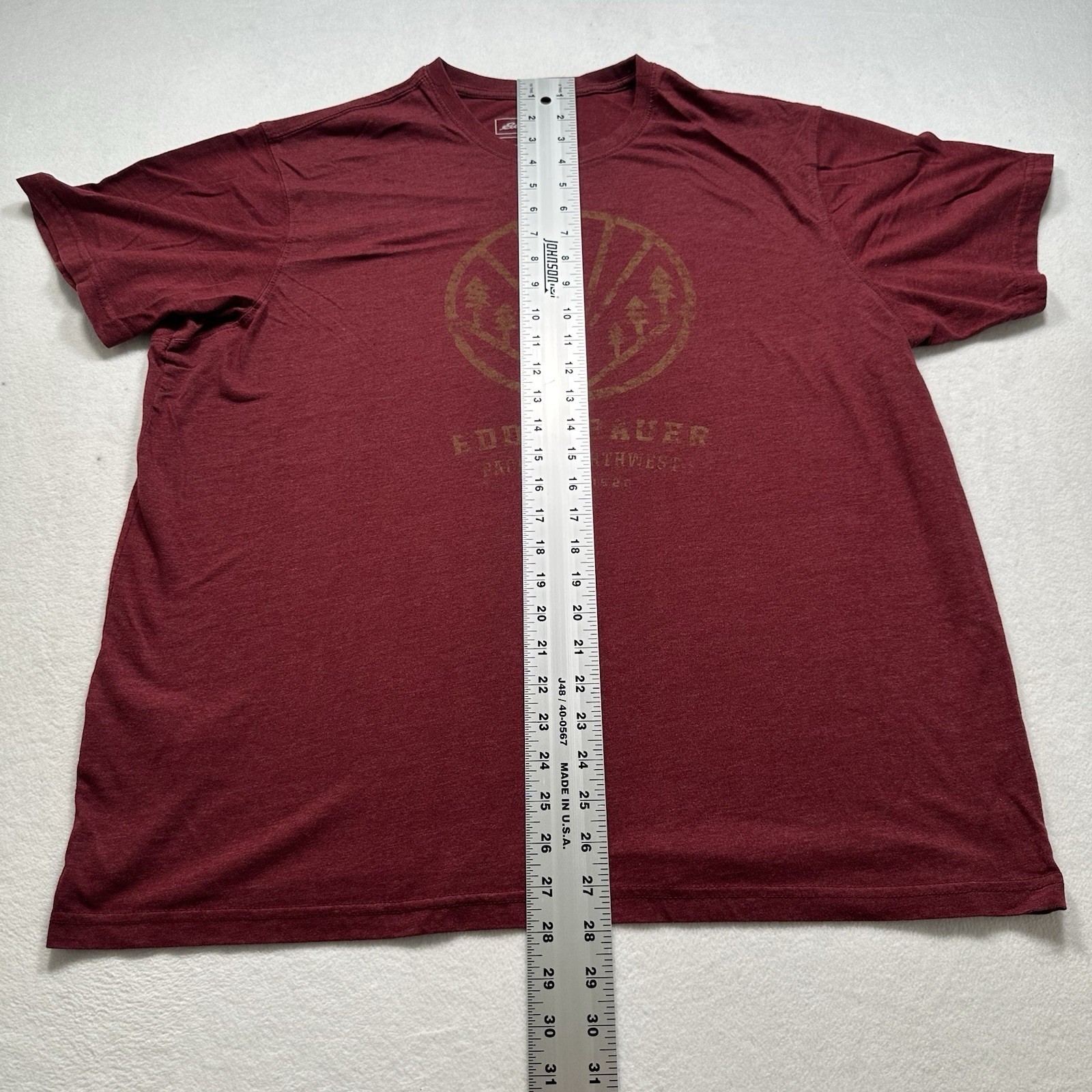 Eddie Bauer Pacific Northwest T-Shirt Mens XL Red Hiking Camping Outdoors (193) gallery