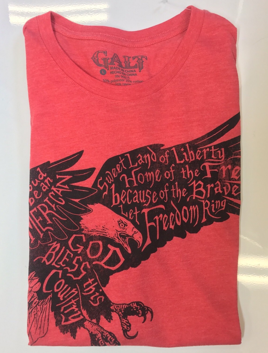 Galt USA Signature American Collection Men’s Graphic Tee T-Shirt – O-8