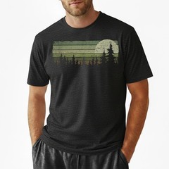Forest Pine Trees Nature Landscape Outdoor Adventure Hiking T-Shirt S-5XL